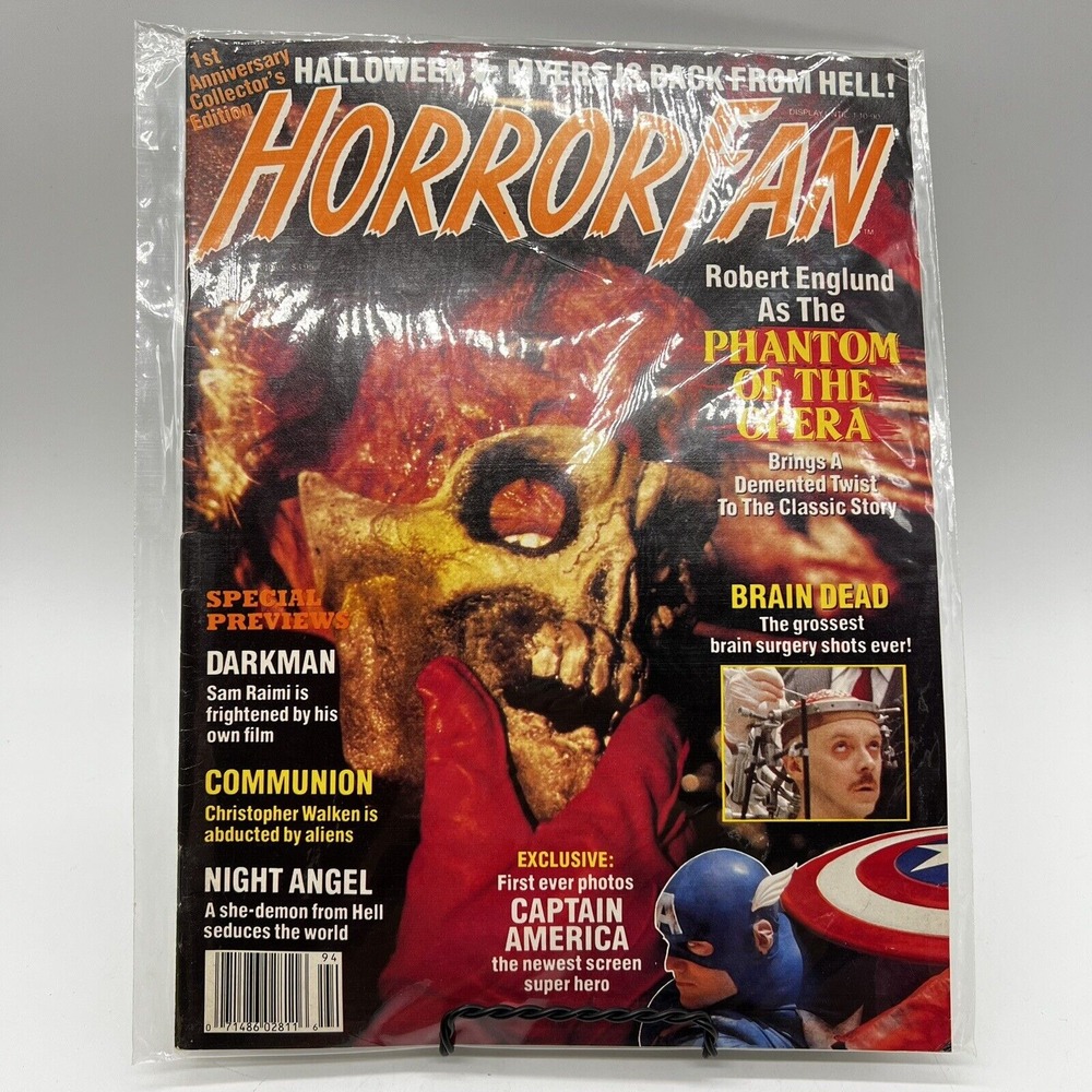 Horror Fan Magazine Winter 1989 Halloween V Vintage‎ Hard to Find Robert Englund